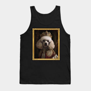 White Poodle - Medieval French Queen  (Framed) Tank Top